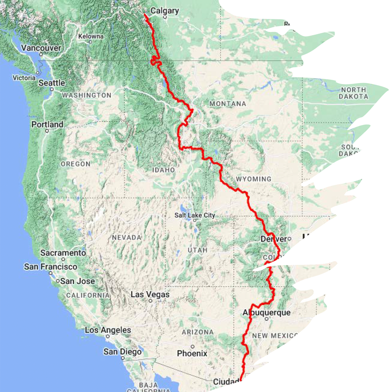 Great Divide Bike Route