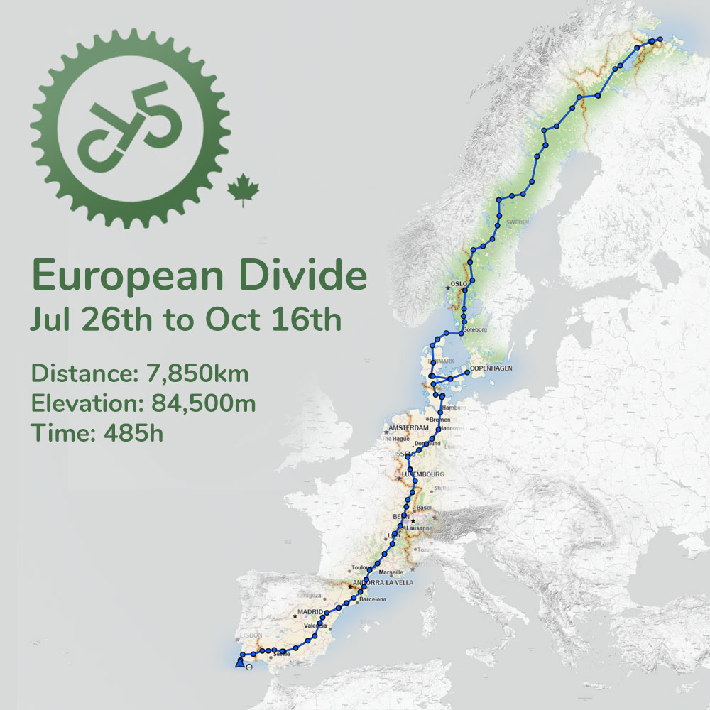 European Divide Full Route