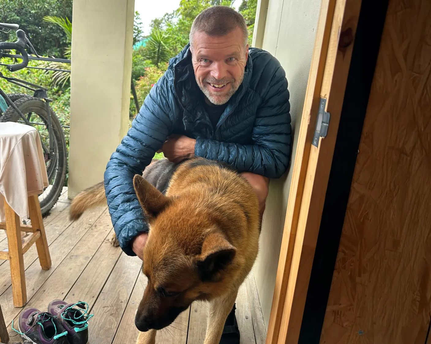 PL Cuddling with a dog