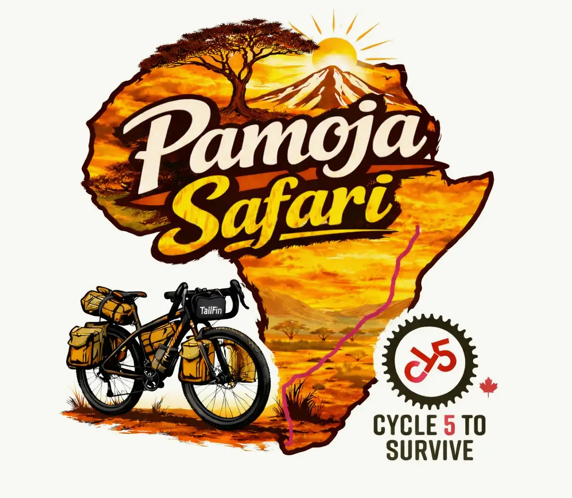 Pamoja Safari - Africa ride logo